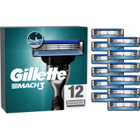 Фото - Станок / лезвие Gillette Змінні касети  Mach3 12 шт.  