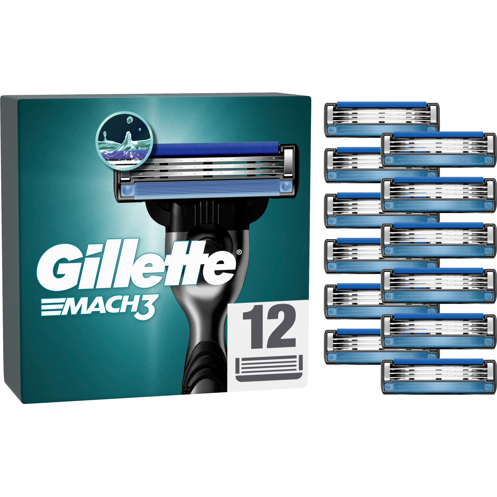 Змінні касети Gillette Mach3, 6 шт (7702018408832)
