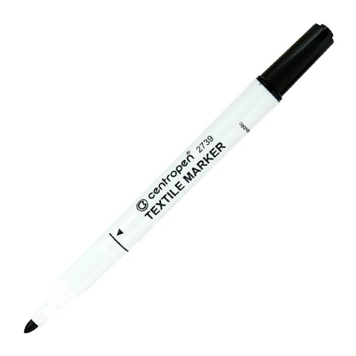 Маркер Centropen Textile 2739 2 мм black (2739/01)