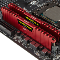 Модуль памяти для компьютера DDR4 16GB (2x8GB) 2400 MHz Vengeance LPX Red Corsair (CMK16GX4M2A2400C16R) изображение 5