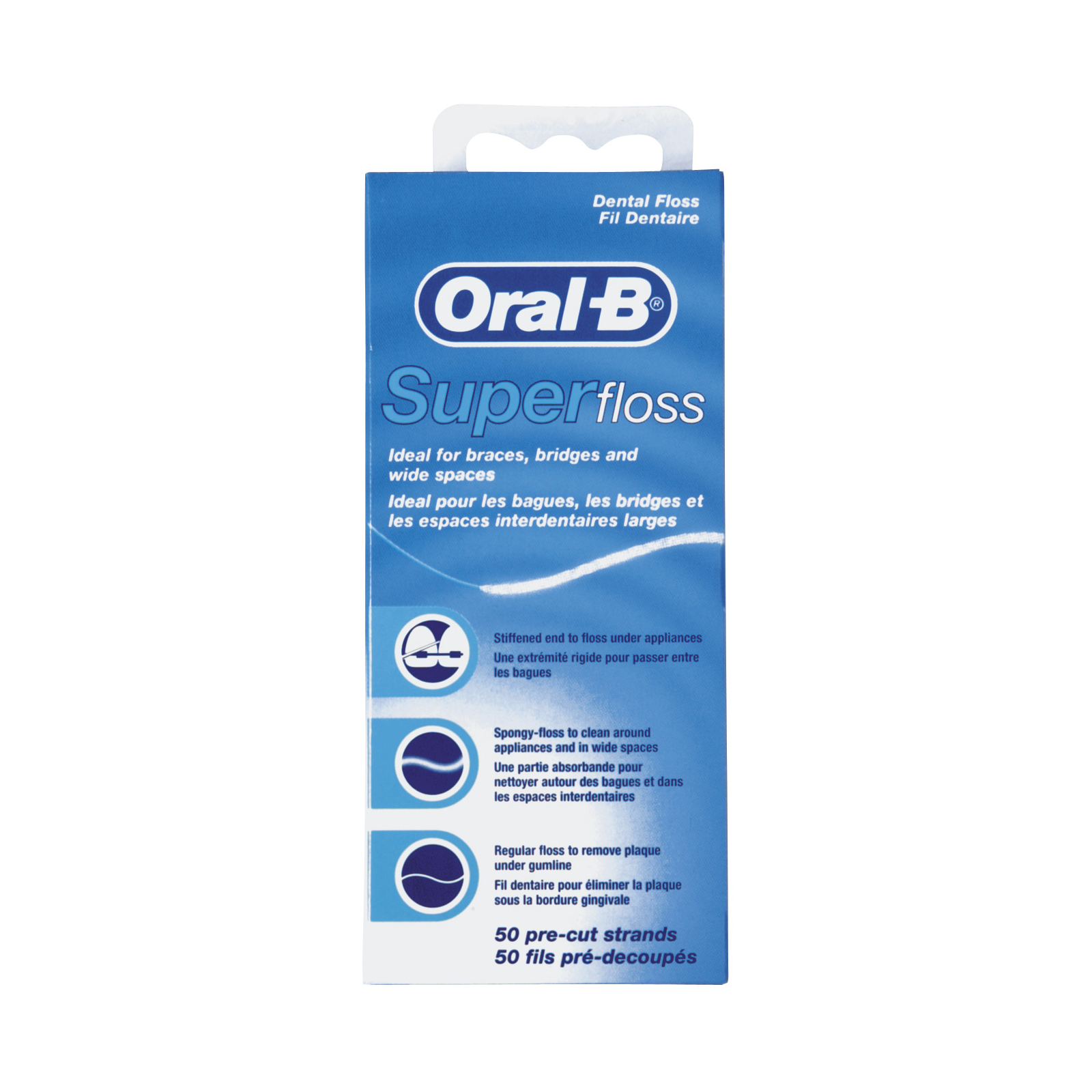 Зубна нитка Oral-B Super Floss 50 м (5010622008204)