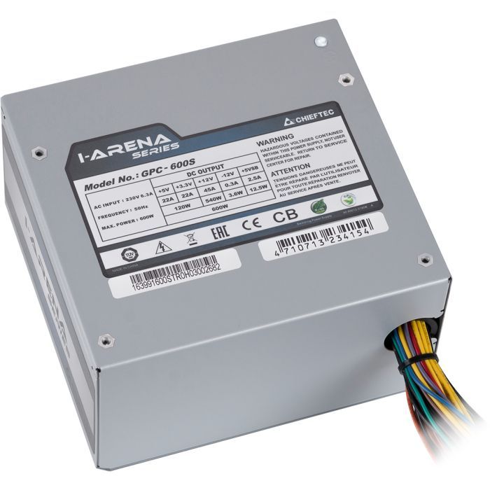 Блок живлення Chieftec 600W (GPC-600S) зображення 4