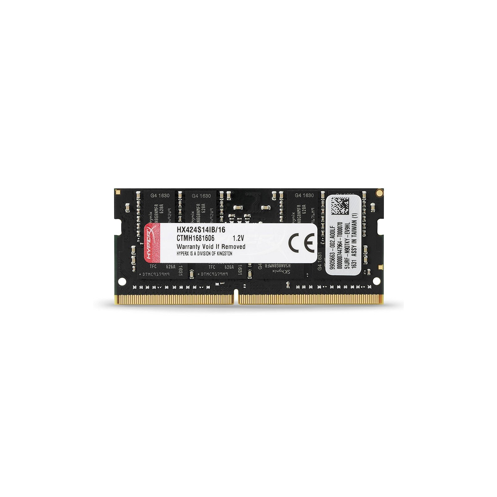 Модуль памяти для ноутбука SoDIMM DDR4 16GB 2400 MHz Kingston Fury (ex.HyperX) (HX424S14IB/16) изображение 3