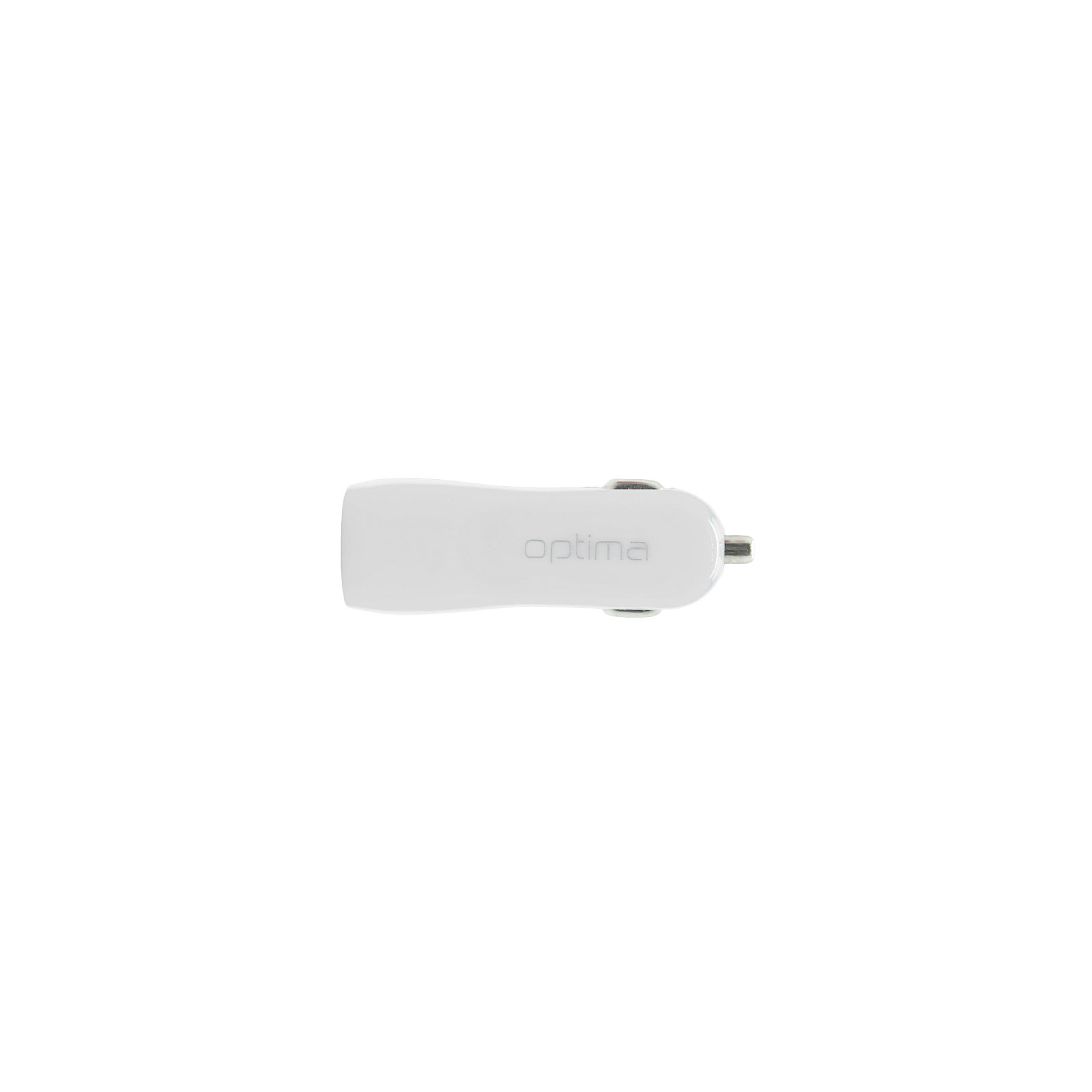 Зарядний пристрій Optima 2*USB (1A) White (40805) зображення 2