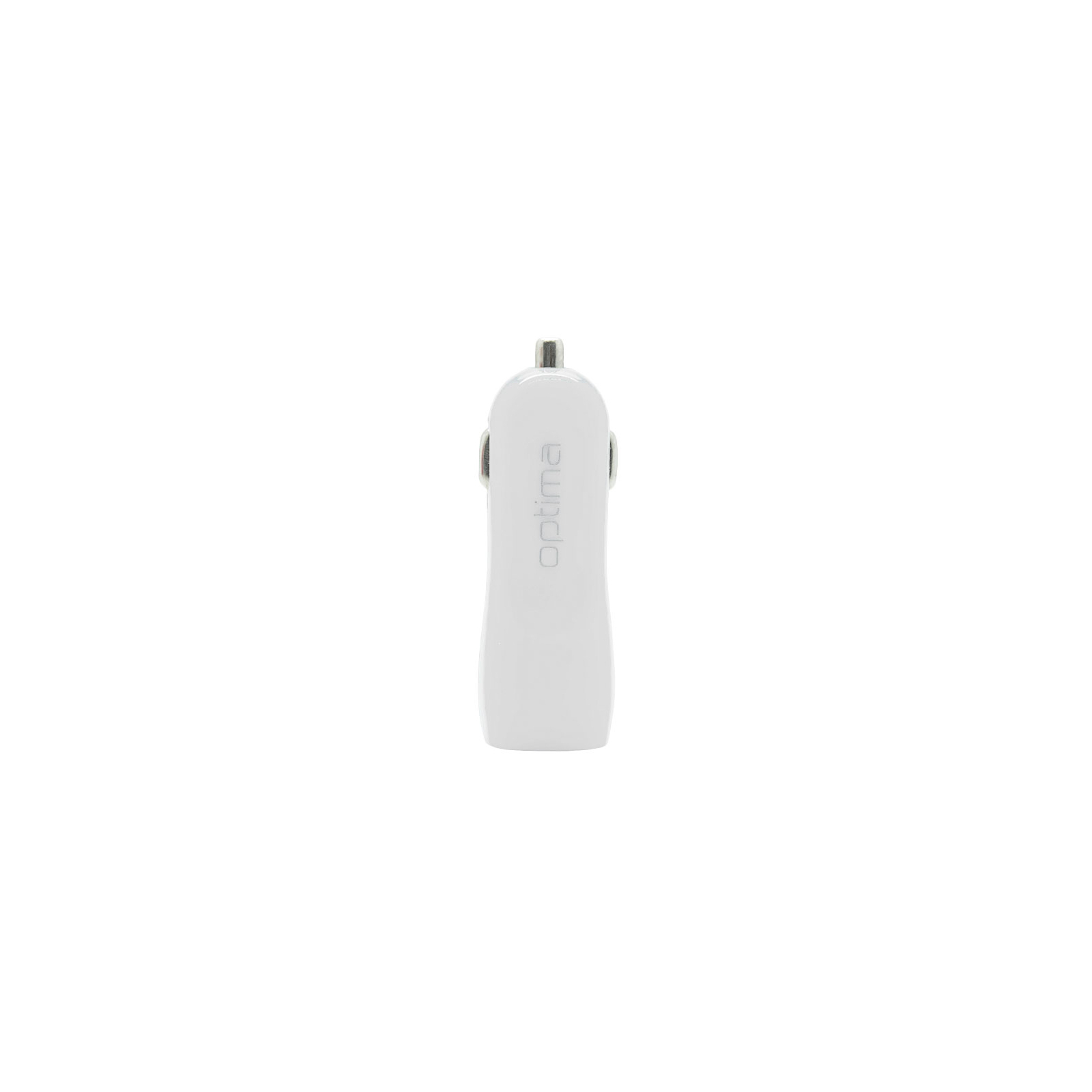 Зарядний пристрій Optima 2*USB (1A) White (40805)