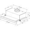 Вытяжка кухонная Eleyus Storm G 700 LED SMD 60 WH изображение 12