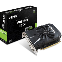 Відеокарта MSI GeForce GTX1050 Ti 4096Mb AERO ITX OC (GTX 1050 Ti AERO ITX 4G OC)