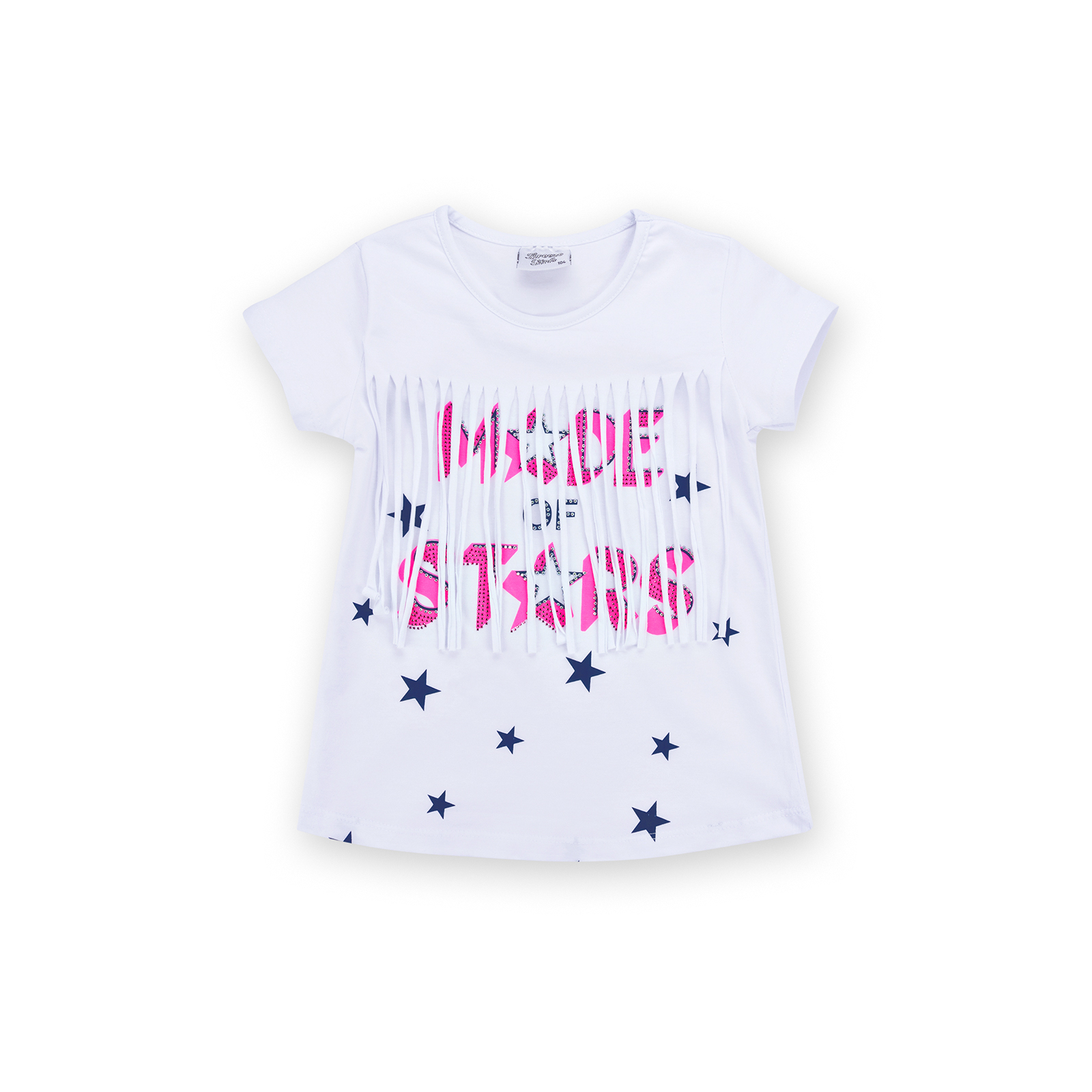 Набор детской одежды Breeze футболка со звездочками с шортами (9036-104G-white) изображение 2