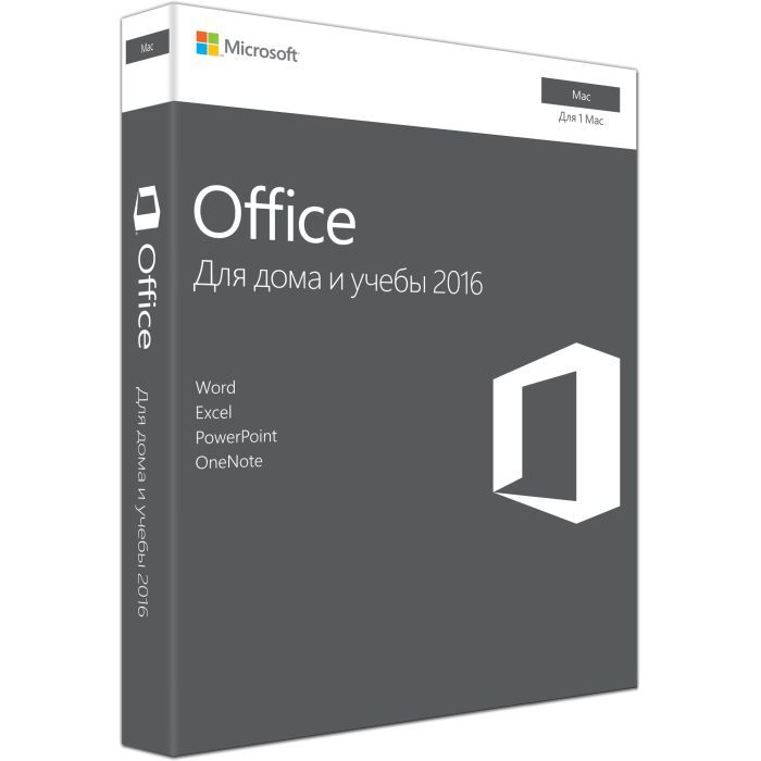 Офісний додаток Microsoft Office Mac 2016 Home and Student Russian Medialess P2 (GZA-00943)