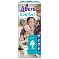 Подгузники Libero Comfort 4 (7-11кг) 54 шт (7322540731347) изображение 2