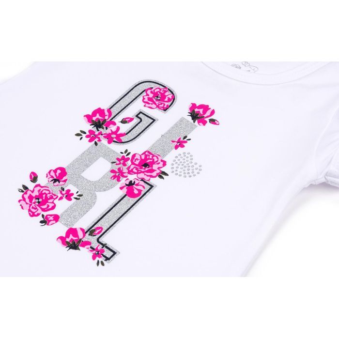 Набір дитячого одягу Breeze в квіточки (6198-116G-white) зображення 9