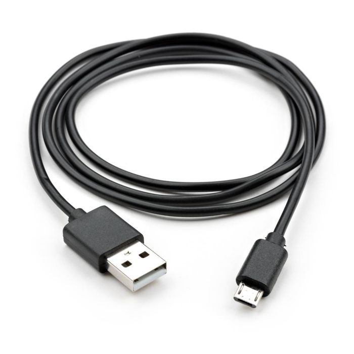 Дата кабель USB 2.0 AM to Micro 5P PVC 1.8m black Vinga (VCPDCM1.8BK) изображение 2