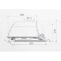Вытяжка кухонная Interline SMART BK A/60/T изображение 6