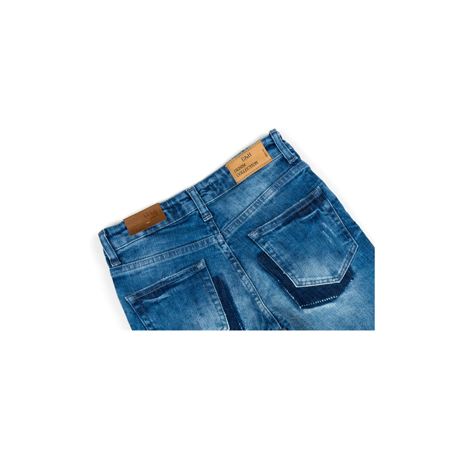 Штани дитячі Breeze джинсові з потертостями (OZ-18606-152B-blue) зображення 4