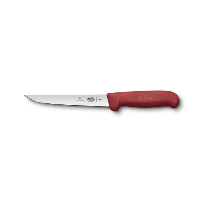 Кухонний ніж Victorinox Fibrox обвалочный 15 см, красный (5.6001.15)