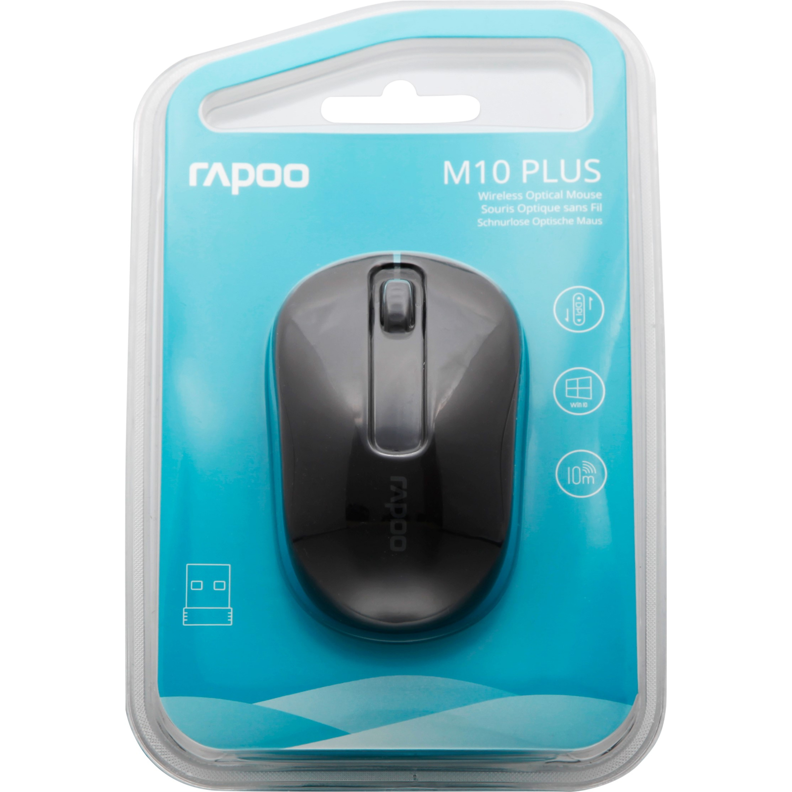 Мишка Rapoo M10 Plus Black зображення 5