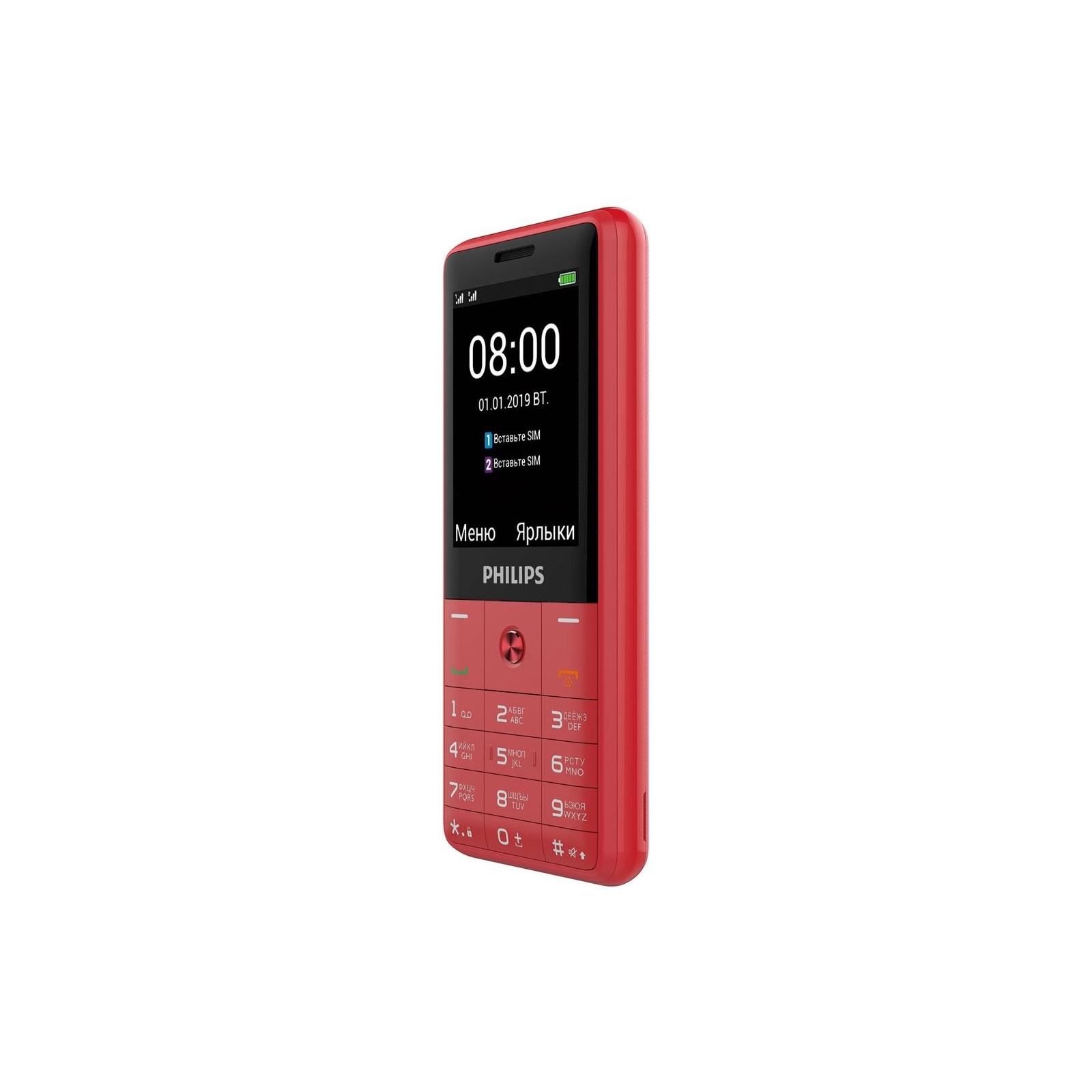 Мобильный телефон Philips Xenium E169 Red изображение 3