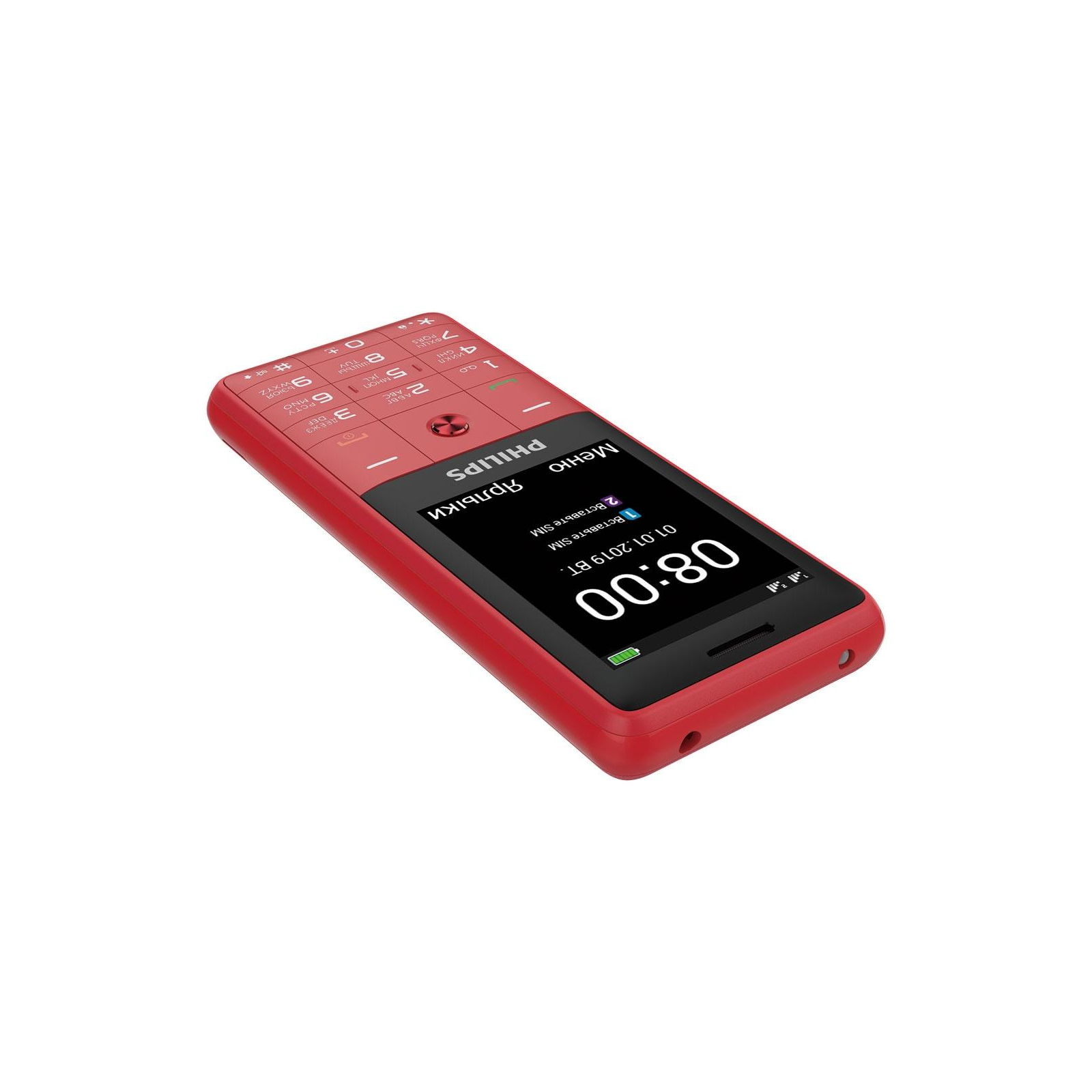 Мобильный телефон Philips Xenium E169 Red изображение 4