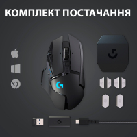 Мышка Logitech G502 Lightspeed Black (910-005567) изображение 9