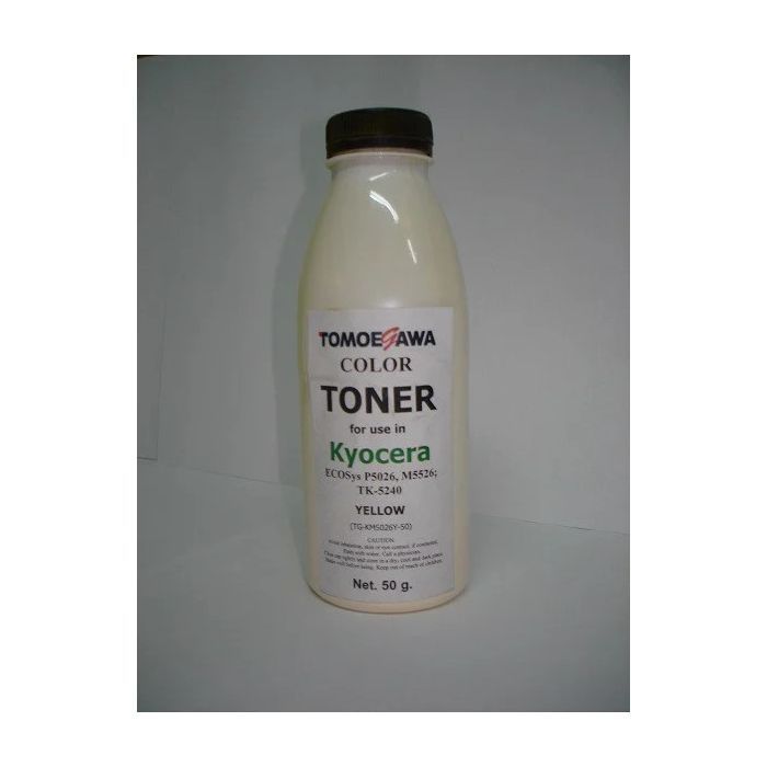 Тонер KYOCERA TK-5240 (50г) Yellow Tomoegawa (TG-KM5026Y-50)