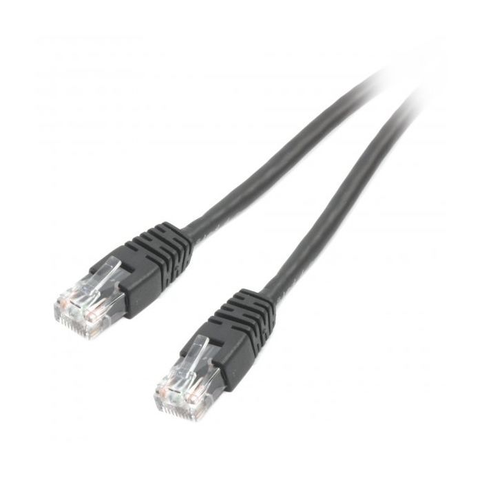 Патч-корд 5м UTP cat 6 CCA black Cablexpert (PP6U-5M/BK)