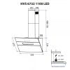 Витяжка кухонна Minola HVS 6732 BL 1100 LED зображення 12