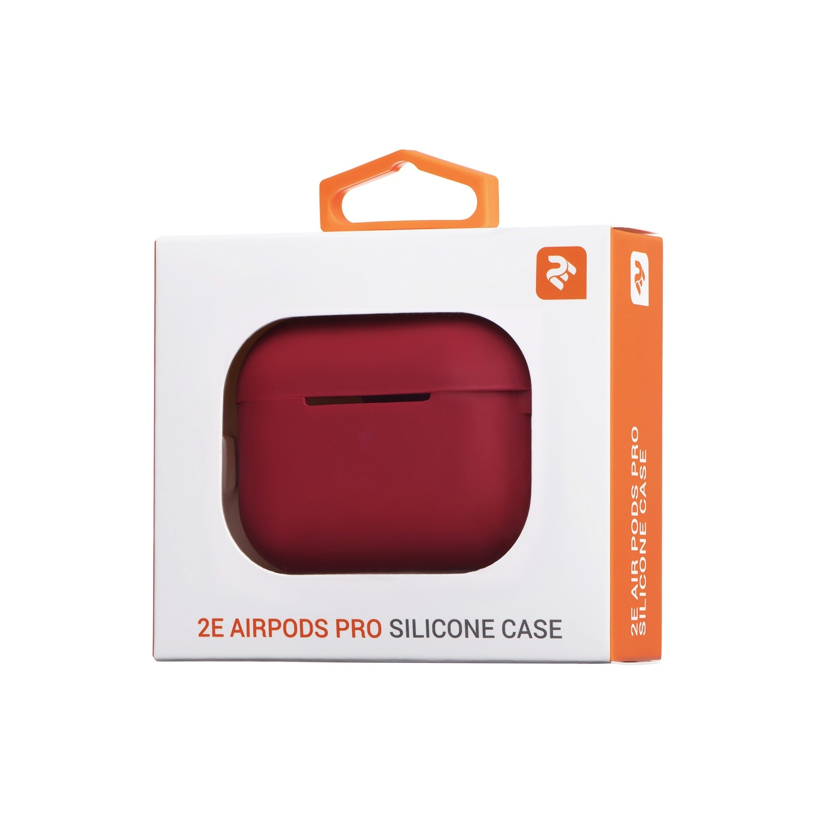 Чохол для навушників 2E для Apple AirPods Pro Pure Color Silicone 2.5 мм Cherry red (2E-PODSPR-IBPCS-2.5-CHR) зображення 4