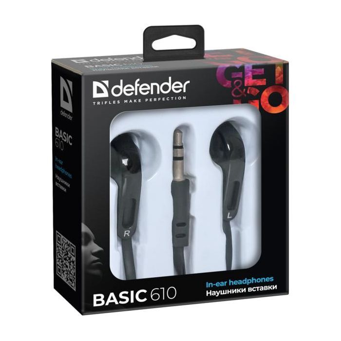 Наушники Defender Basic-610 Black (63610) изображение 2