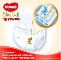 Подгузники Huggies Elite Soft Pants M размер 3 (6-11 кг) Giga 72 шт (5029053548333) изображение 6