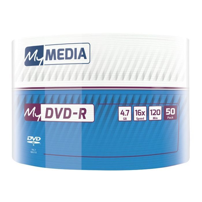 Диск DVD MyMedia DVD-R 4.7GB 16X Wrap MATT SILVER 50шт (69200) изображение 2