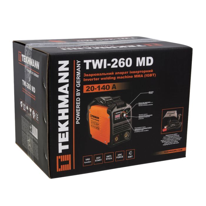 Зварювальний апарат Tekhmann TWI-260 MD (847856) зображення 5