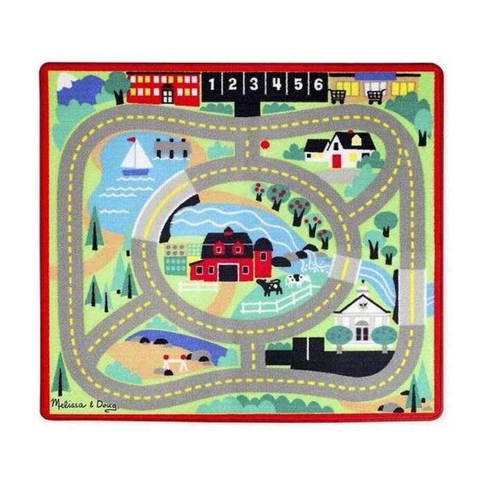 Детский коврик Melissa&Doug Городская дорога с машинками (MD19400)