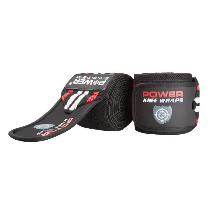 Бинт для спорта Power System Knee Wraps PS-3700 Grey/Black (PS-3700_Grey-Black)