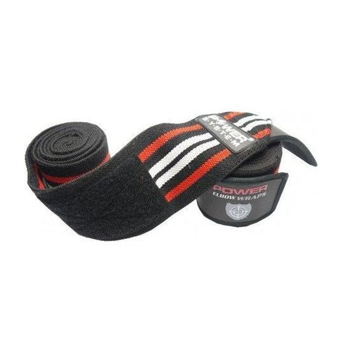 Бинт для спорта Power System Knee Wraps PS-3700 Grey/Black (PS-3700_Grey-Black) изображение 2