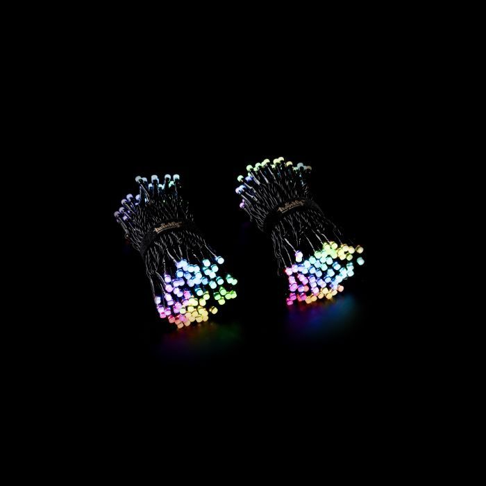 Гирлянда Twinkly Smart LED Strings RGBW 400, BT + WiFi, Gen II, IP44, кабель (TWS400SPP-BEU) изображение 10