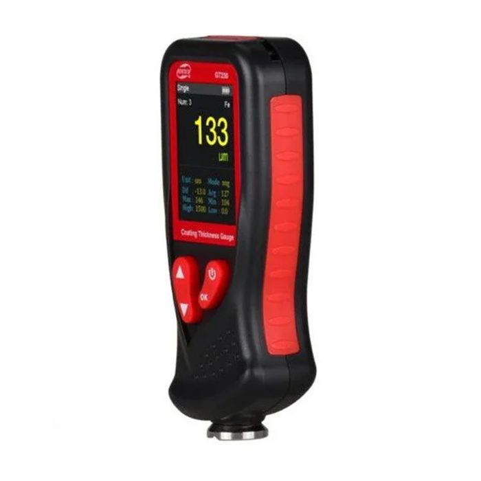 Товщиномір Benetech лакофарбових покриттів HD-дисплей Fe/nFe, 0-1300мкм (GT230) зображення 3