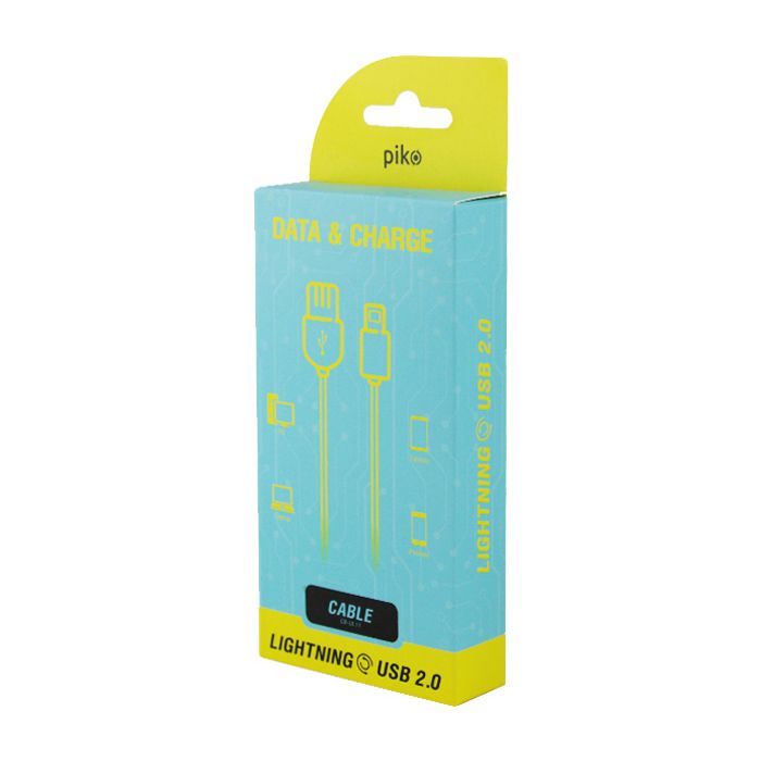 Дата кабель USB 2.0 AM to Lightning 1.2m white Piko (1283126496165) изображение 2