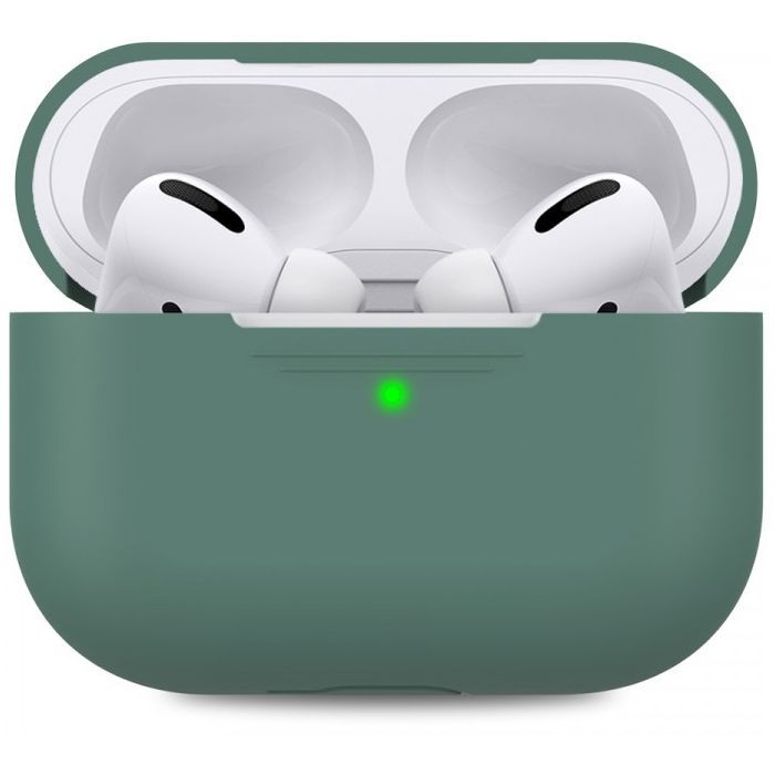 Чехол для наушников MakeFuture Apple AirPods Pro Silicone Green (MCL-AAPGN)