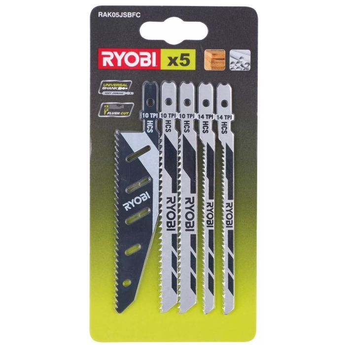 Полотно Ryobi набір для елетролобзиків RAK05JSBFC, 5шт (5132002697) зображення 2