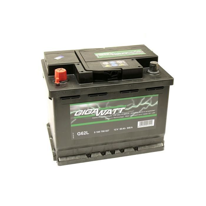 Аккумулятор автомобильный GigaWatt 60А (0185756027) изображение 3