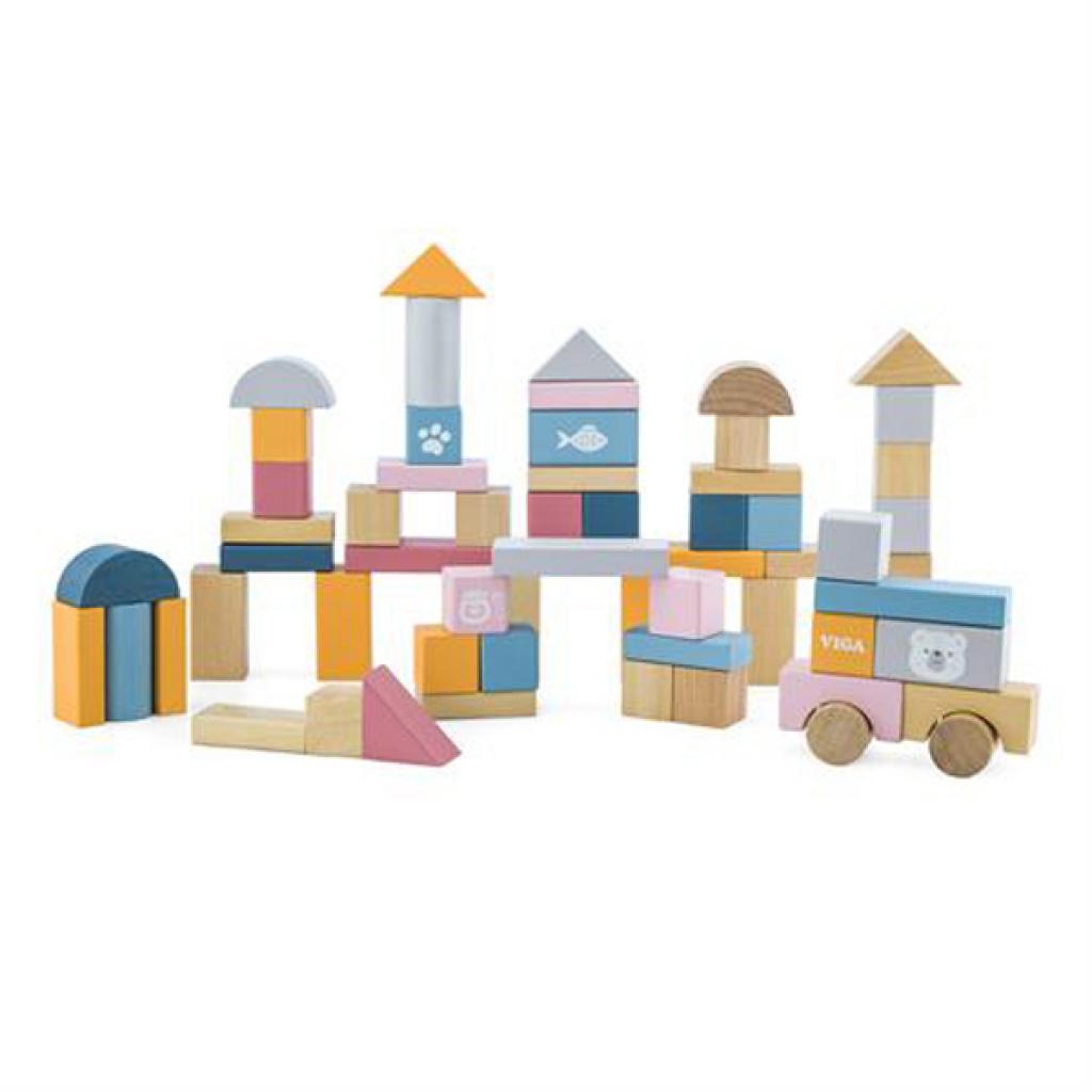 Кубики Viga Toys PolarB Пастельні блоки (44010) зображення 2
