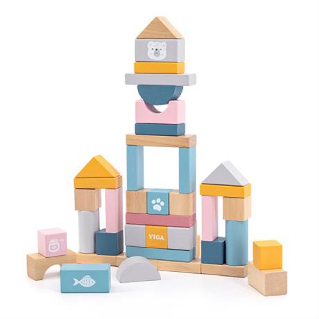 Кубики Viga Toys PolarB Пастельные блоки (44010) изображение 3