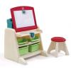 Дитячий стіл Step2 зі стільцем і дошкою для творчості "FLIP & DOODLE" (41380) зображення 2