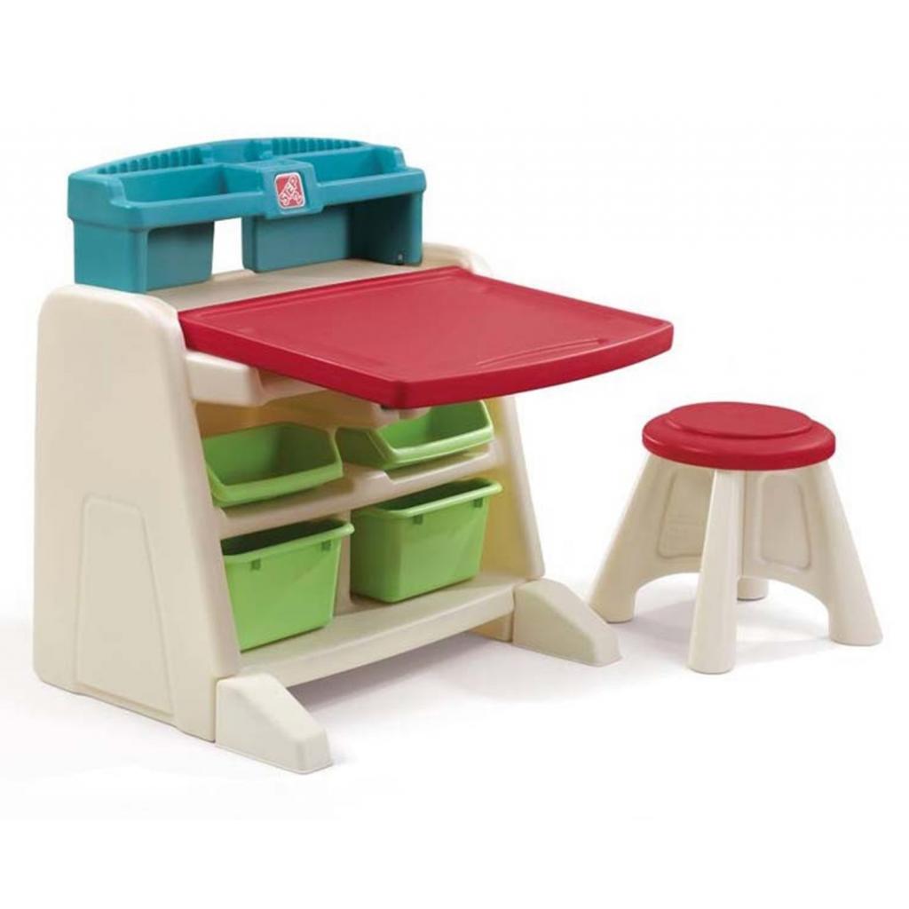Дитячий стіл Step2 зі стільцем і дошкою для творчості "FLIP & DOODLE" (41380)