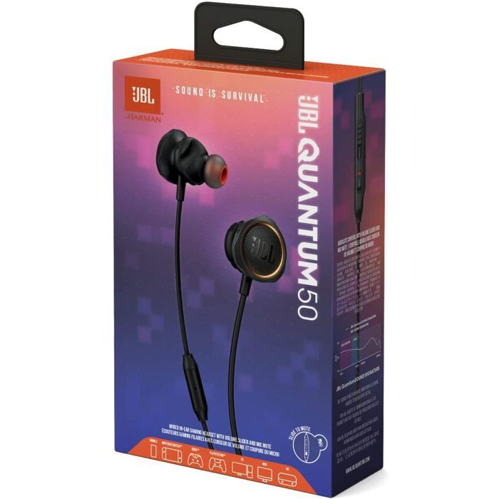 Наушники JBL Quantum 50 Black (JBLQUANTUM50BLK) изображение 8
