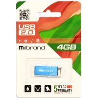 USB флеш накопитель Mibrand 4GB Сhameleon Blue USB 2.0 (MI2.0/CH4U6U) изображение 2