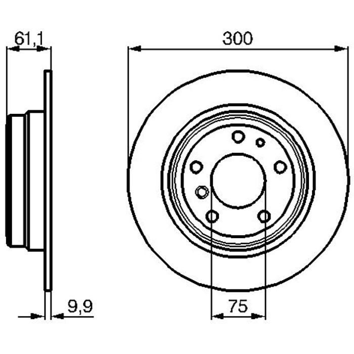 Тормозной диск Bosch 0 986 478 321 изображение 3