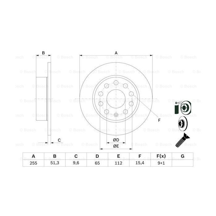 Гальмівний диск Bosch 0 986 479 099 зображення 5
