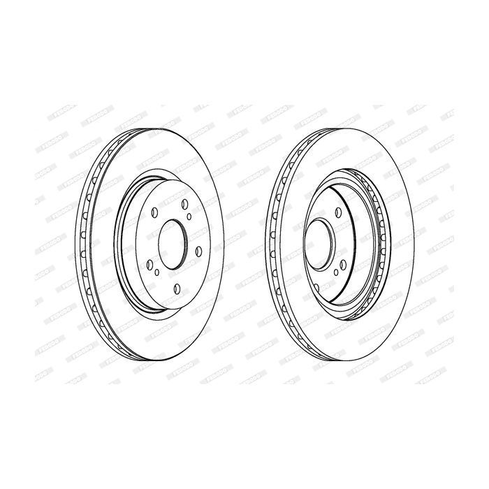 Тормозной диск FERODO DDF1635C