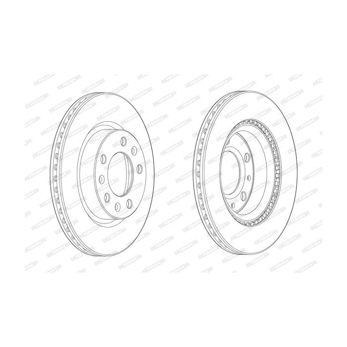 Гальмівний диск FERODO DDF2413C
